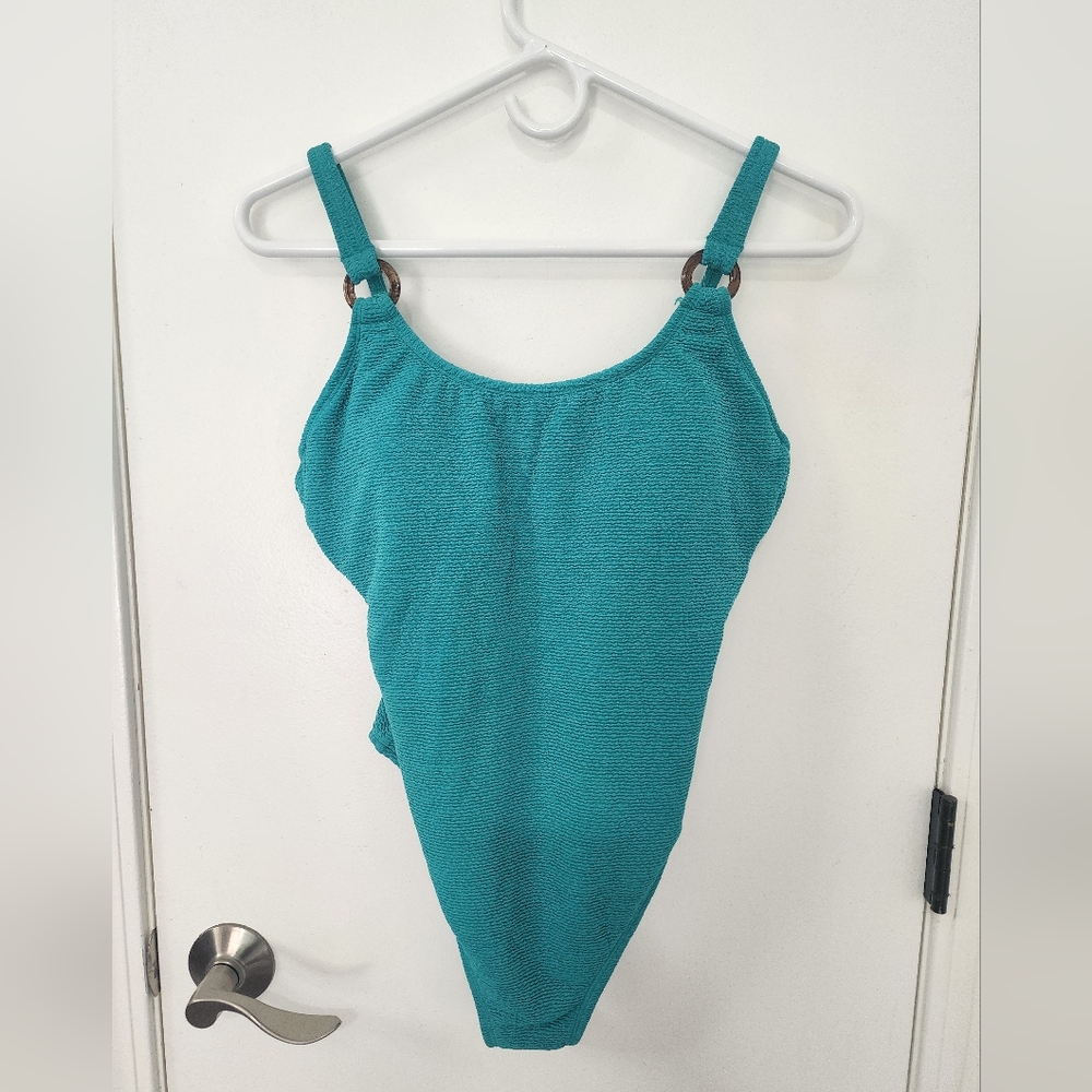 Shade&Shore Teal One-Piece MED 8/10